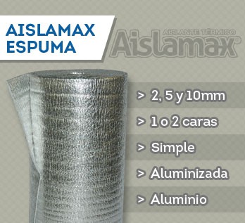Aislamax Espuma con Aluminio